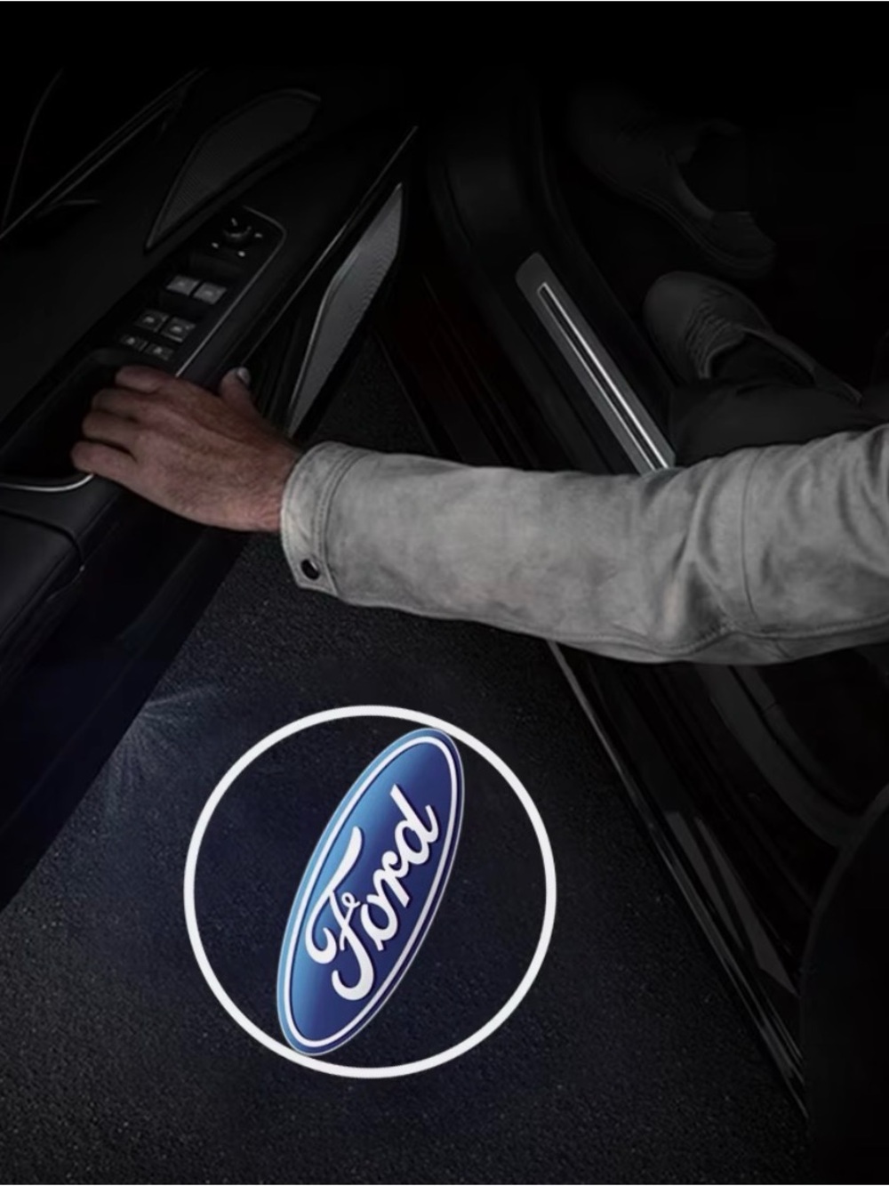 (2x) Ford LED Door Projector Lights | Same Day Shipping